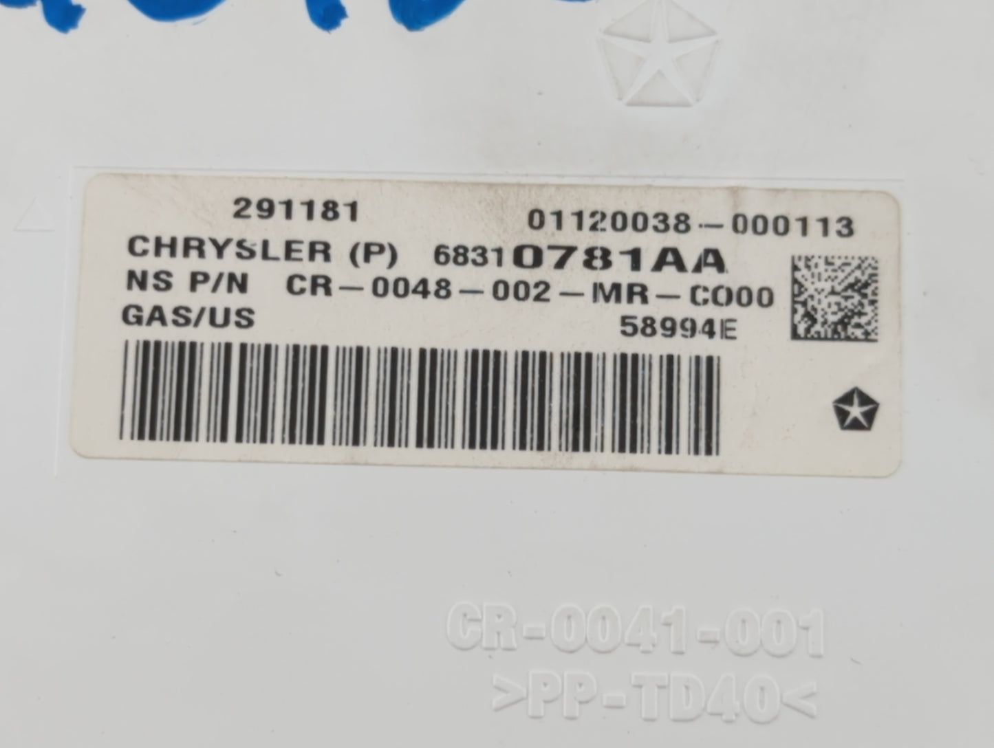 2018 Dodge Journey Instrument Cluster Speedometer Gauges P/N:68310781AA Fits OEM Used Auto Parts - Oemusedautoparts1.com