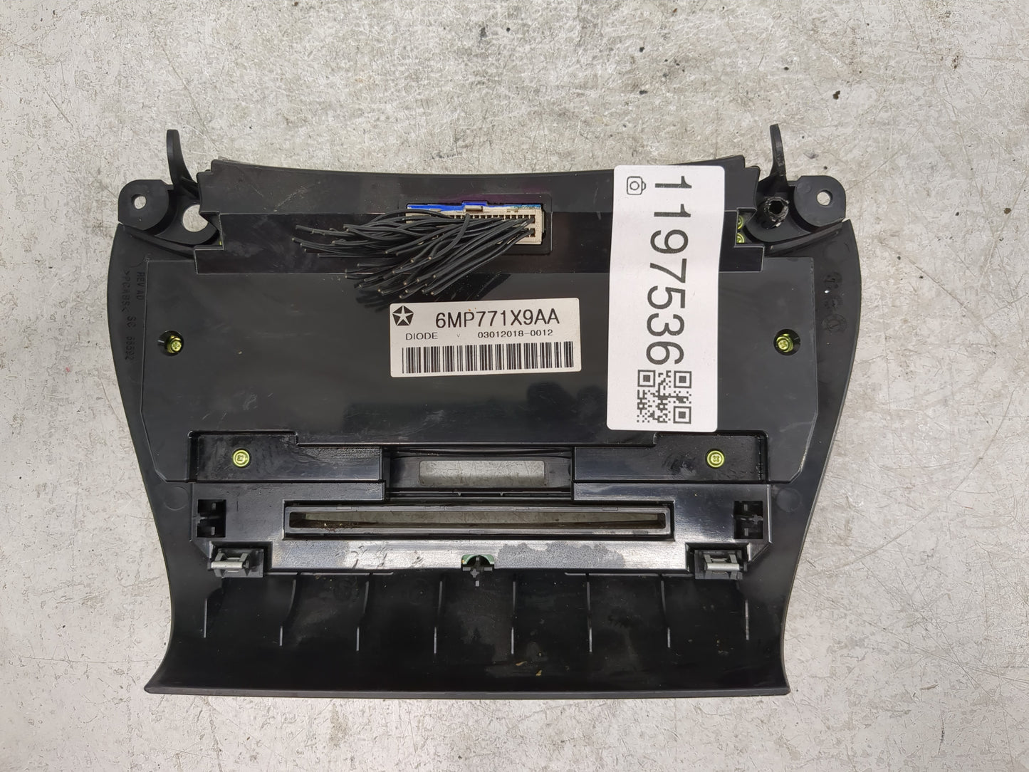 2018-2020 Dodge Journey Climate Control Module Temperature AC/Heater Replacement P/N:6MP771X9AA Fits Fits 2018 2019 2020 OEM