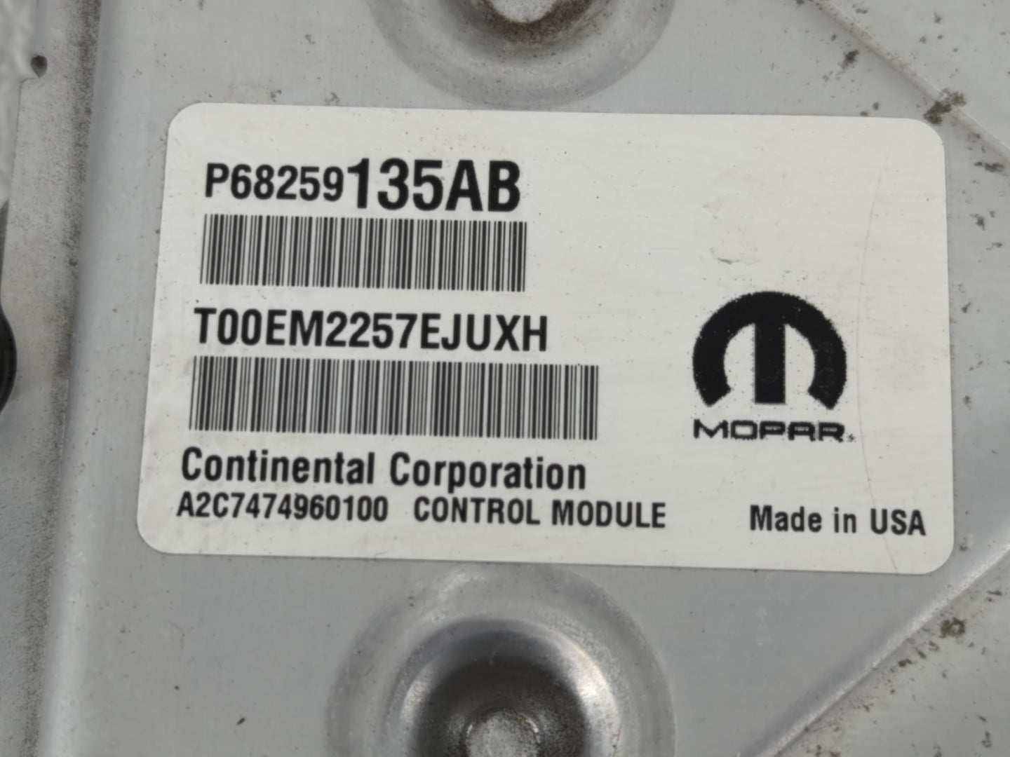 2016-2019 Dodge Journey PCM Engine Control Computer ECU ECM PCU OEM P/N:P68259135AB Fits Fits 2016 2017 2018 2019 OEM Used A