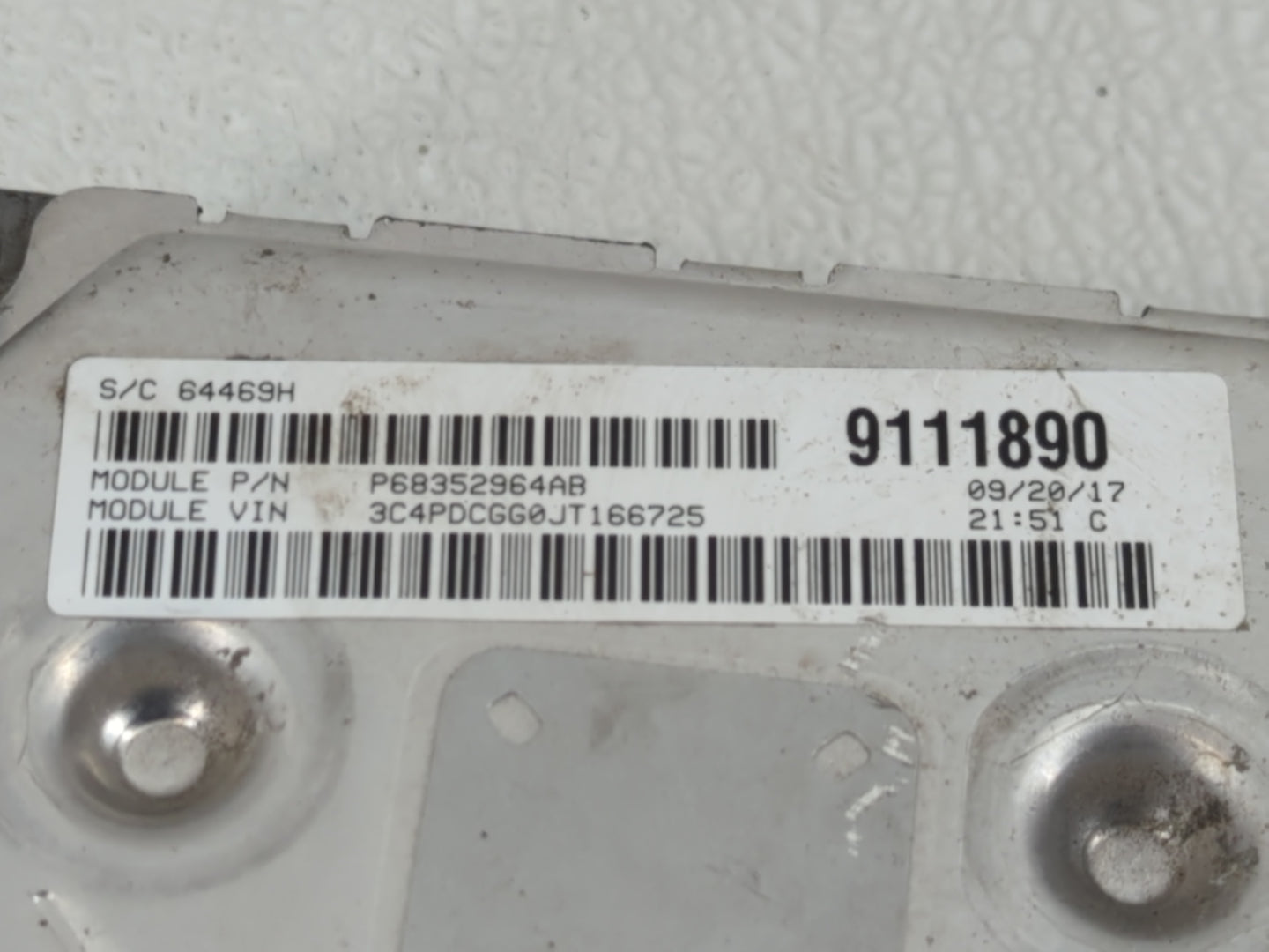 2016-2019 Dodge Journey PCM Engine Control Computer ECU ECM PCU OEM P/N:P68259135AB Fits Fits 2016 2017 2018 2019 OEM Used A