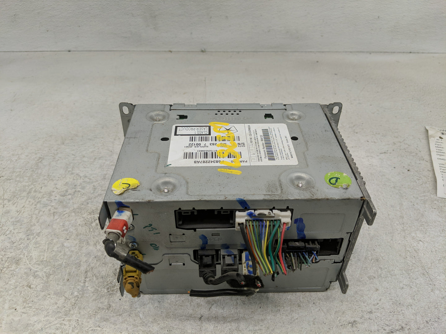 2018-2020 Dodge Journey Radio AM FM Cd Player Receiver Replacement P/N:P68342287AB Fits Fits 2018 2019 2020 OEM Used Auto Pa