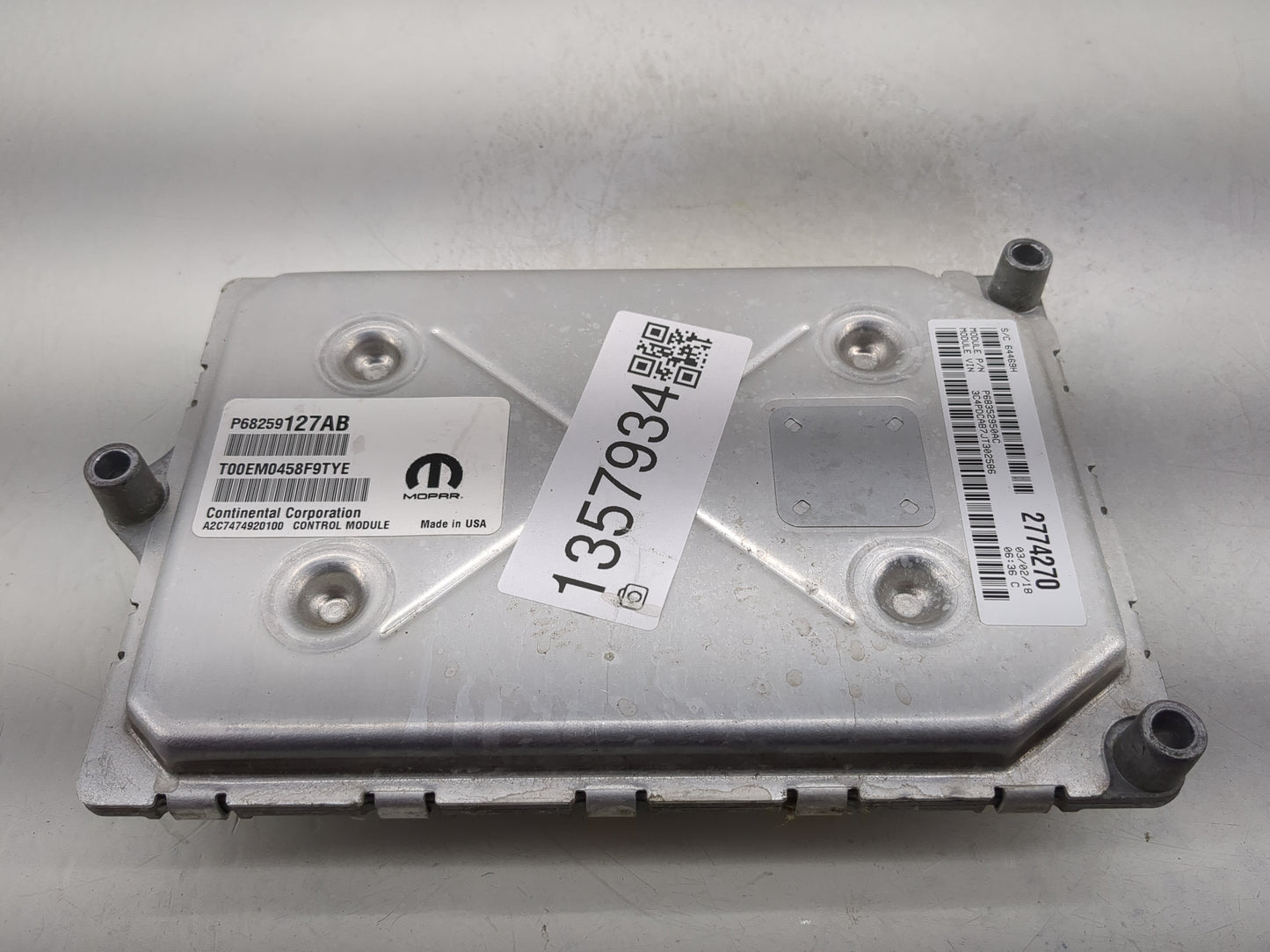 2016-2020 Dodge Journey PCM Engine Control Computer ECU ECM PCU OEM P/N:P68352950AC Fits Fits 2016 2017 2018 2019 2020 OEM U