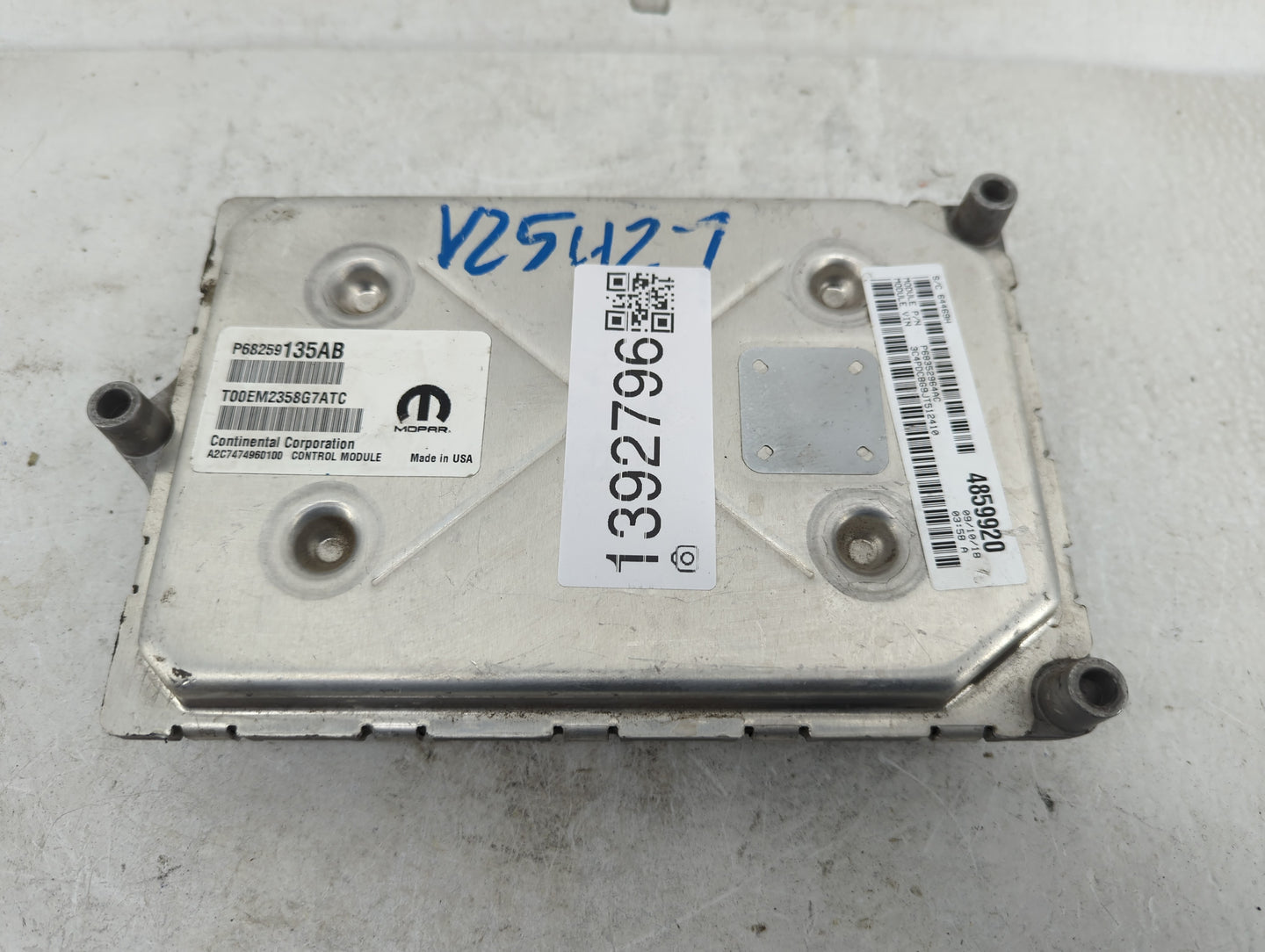 2016-2019 Dodge Journey PCM Engine Control Computer ECU ECM PCU OEM P/N:P68259135AB Fits Fits 2016 2017 2018 2019 OEM Used A