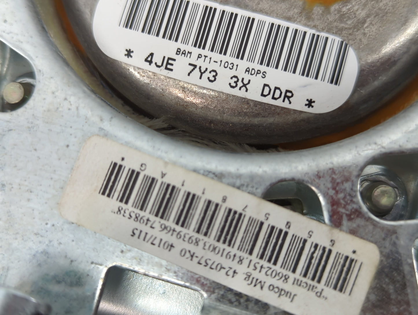 2020 Dodge Journey Air Bag Driver Left Steering Wheel Mounted P/N:1TX28DX9AD Fits OEM Used Auto Parts - Oemusedautoparts1.co