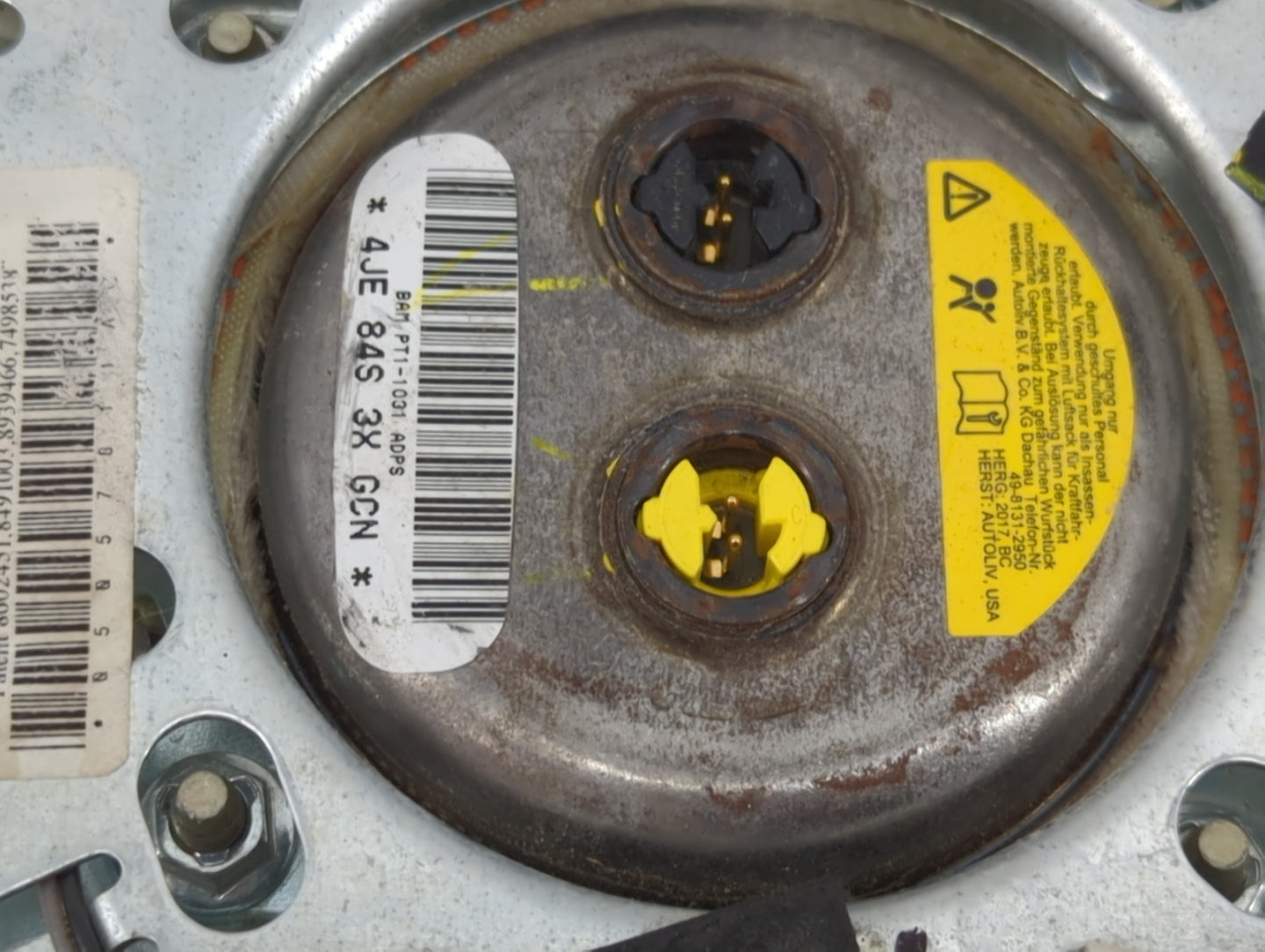 2020 Dodge Journey Air Bag Driver Left Steering Wheel Mounted Fits OEM Used Auto Parts - Oemusedautoparts1.com
