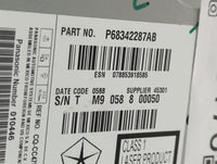 2018-2020 Dodge Journey Radio AM FM Cd Player Receiver Replacement P/N:P68342287AB Fits Fits 2018 2019 2020 OEM Used Auto Pa