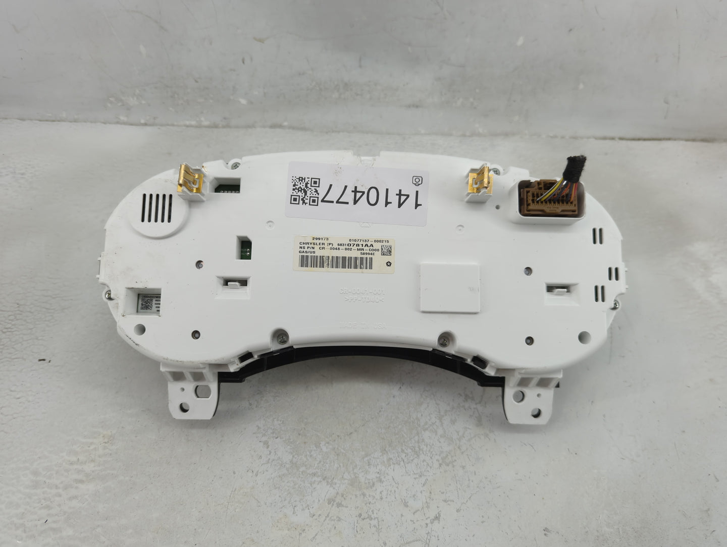 2018 Dodge Journey Instrument Cluster Speedometer Gauges P/N:68310781AA Fits OEM Used Auto Parts - Oemusedautoparts1.com
