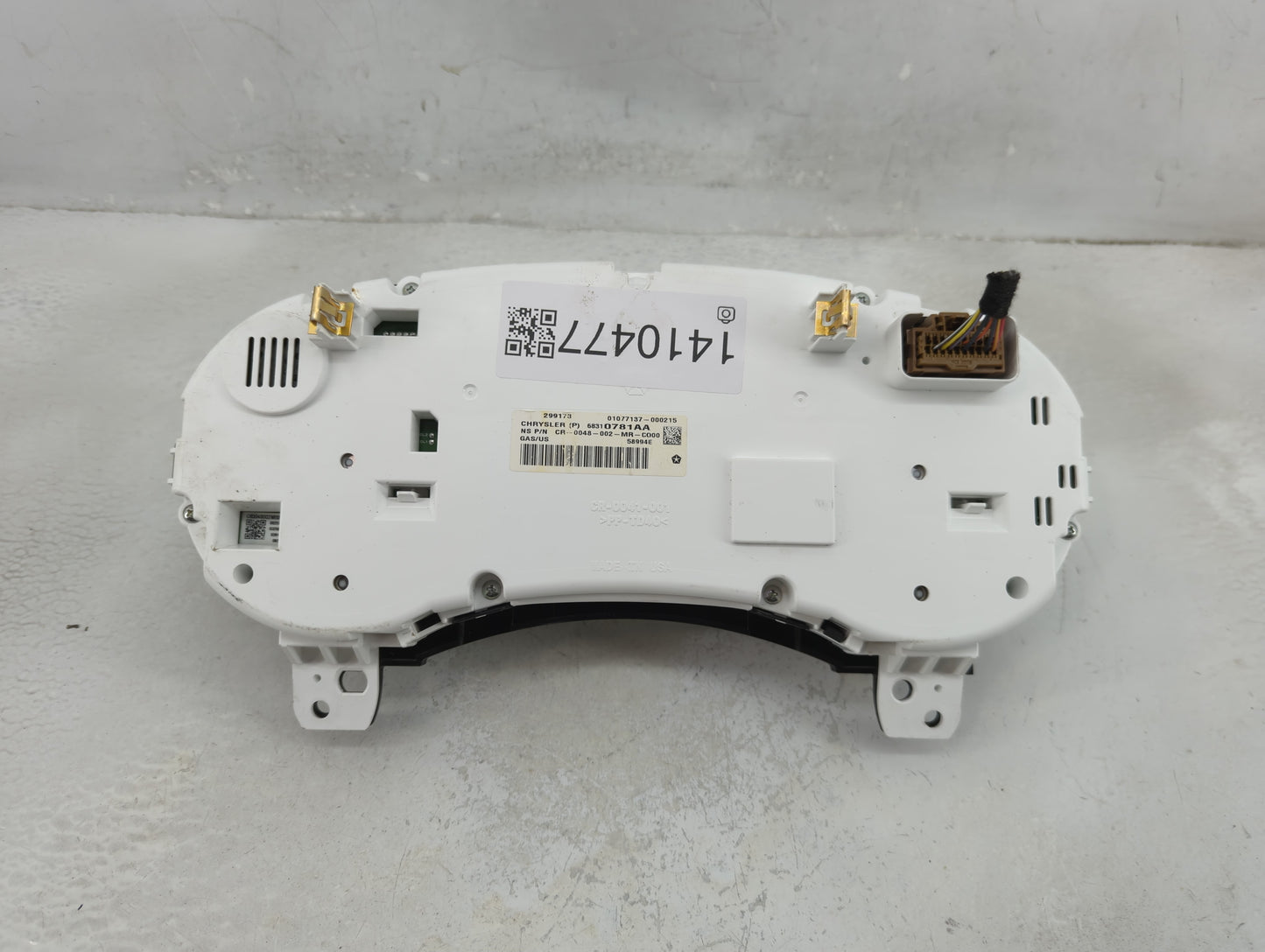 2018 Dodge Journey Instrument Cluster Speedometer Gauges P/N:68310781AA Fits OEM Used Auto Parts - Oemusedautoparts1.com