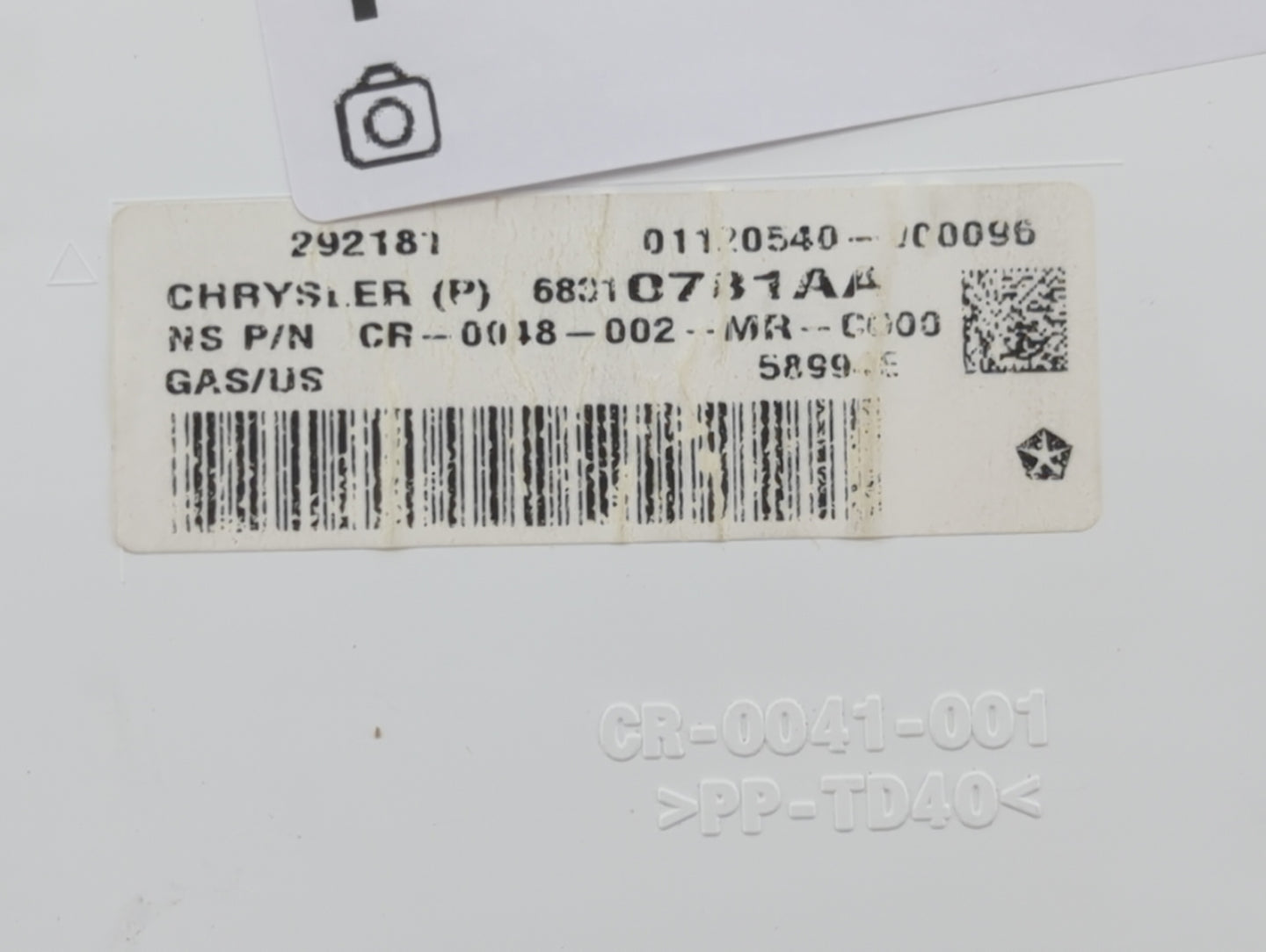 2018 Dodge Journey Instrument Cluster Speedometer Gauges P/N:68310781AA Fits OEM Used Auto Parts - Oemusedautoparts1.com