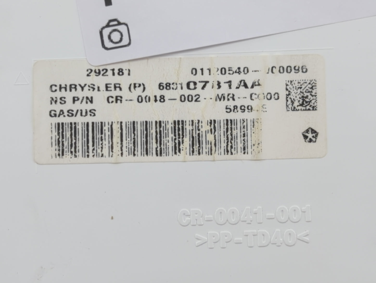 2018 Dodge Journey Instrument Cluster Speedometer Gauges P/N:68310781AA Fits OEM Used Auto Parts - Oemusedautoparts1.com