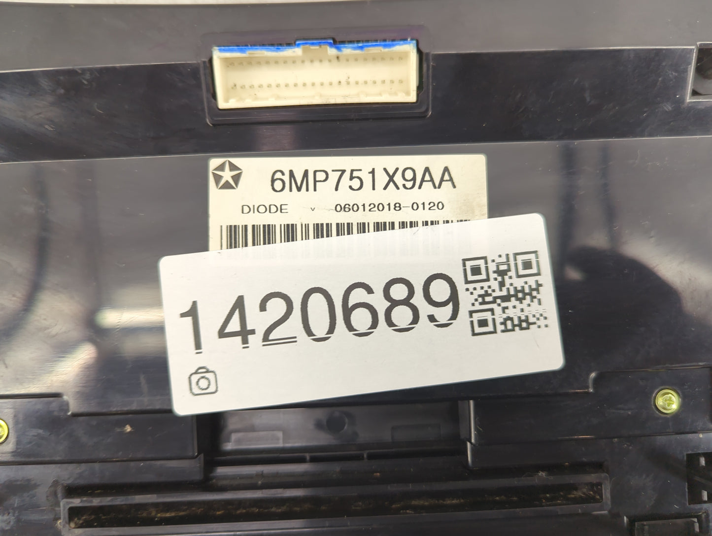 2018-2020 Dodge Journey Climate Control Module Temperature AC/Heater Replacement P/N:6MP751X9AA Fits Fits 2018 2019 2020 OEM