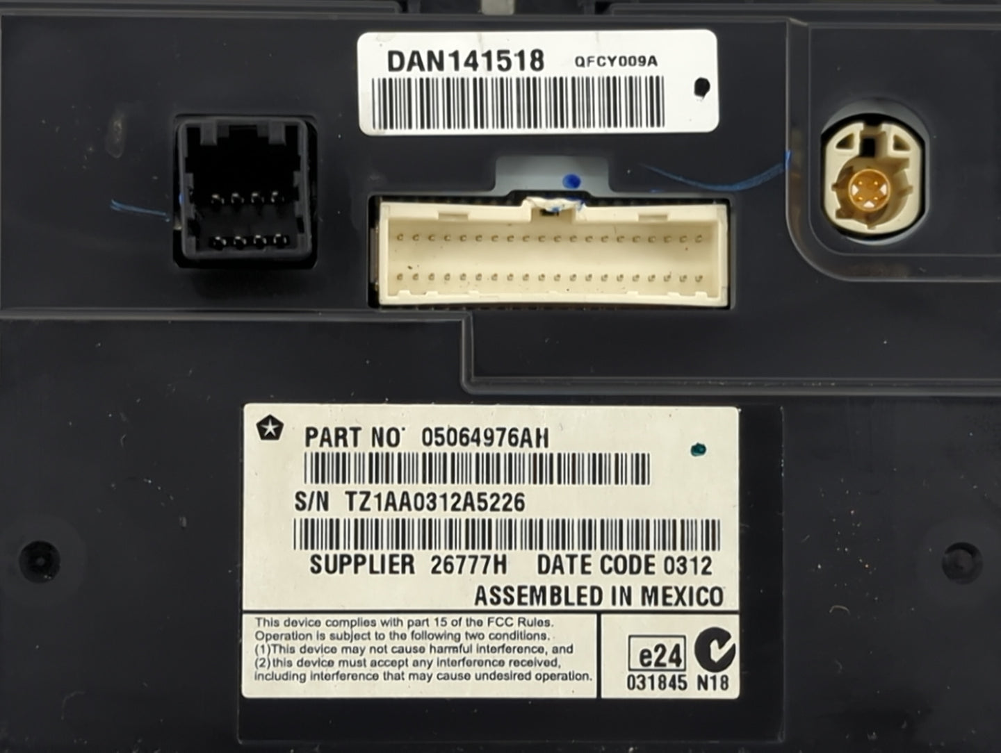 2018 Dodge Journey Information Display Screen - Oemusedautoparts1.com