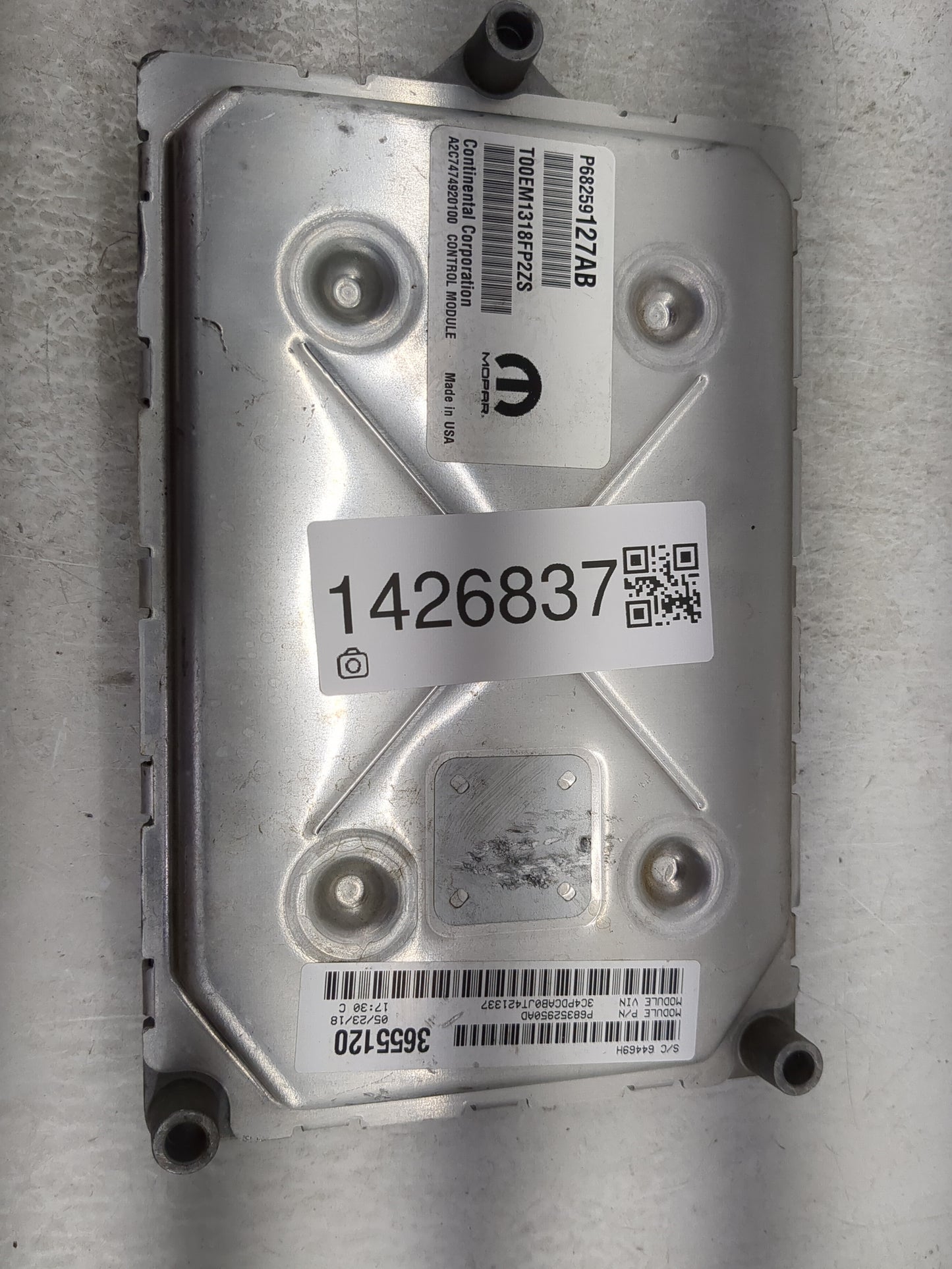 2016-2020 Dodge Journey PCM Engine Control Computer ECU ECM PCU OEM P/N:P68259127AB T00EM1318FP2ZS Fits OEM Used Auto Parts 
