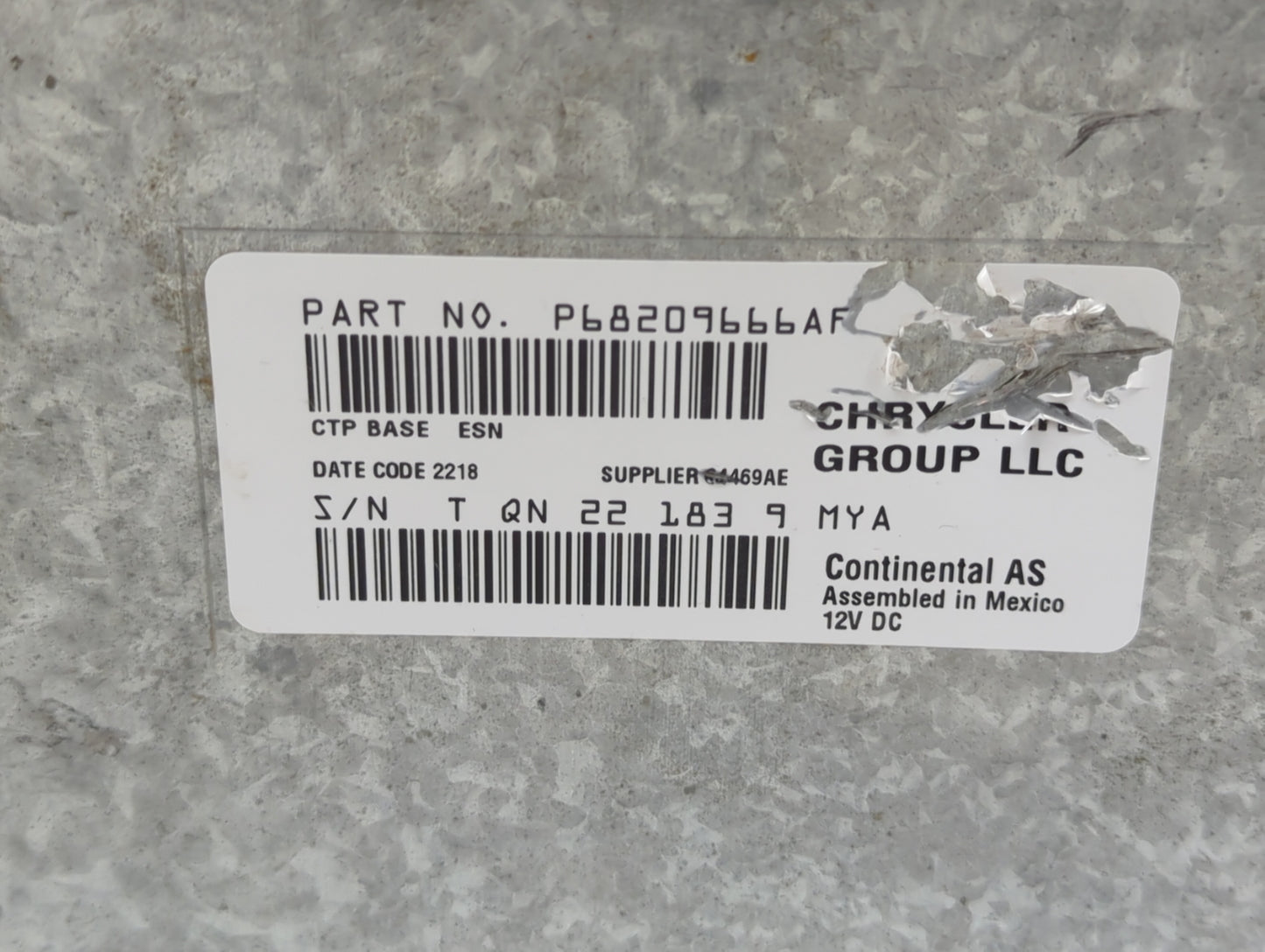 2018-2020 Dodge Journey Radio AM FM Cd Player Receiver Replacement P/N:P68209666AF APH8216398MYA Fits Fits 2018 2019 2020 OE