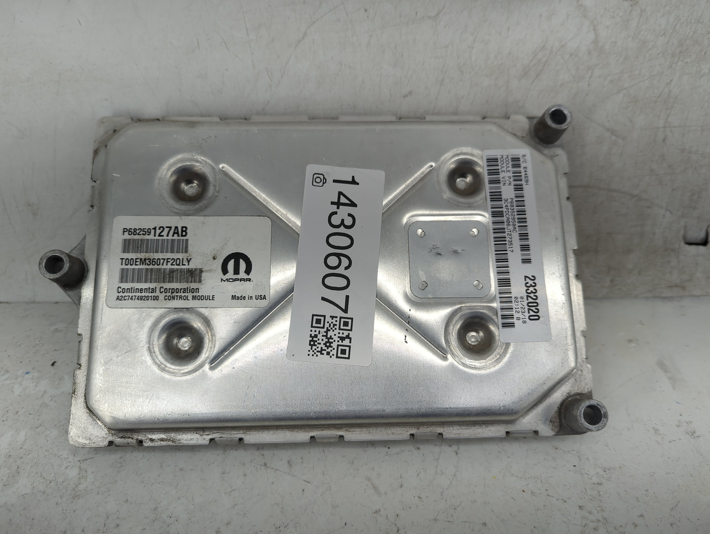 2016-2020 Dodge Journey PCM Engine Control Computer ECU ECM PCU OEM P/N:P68259127AB T00EM3607F2QLY Fits OEM Used Auto Parts 