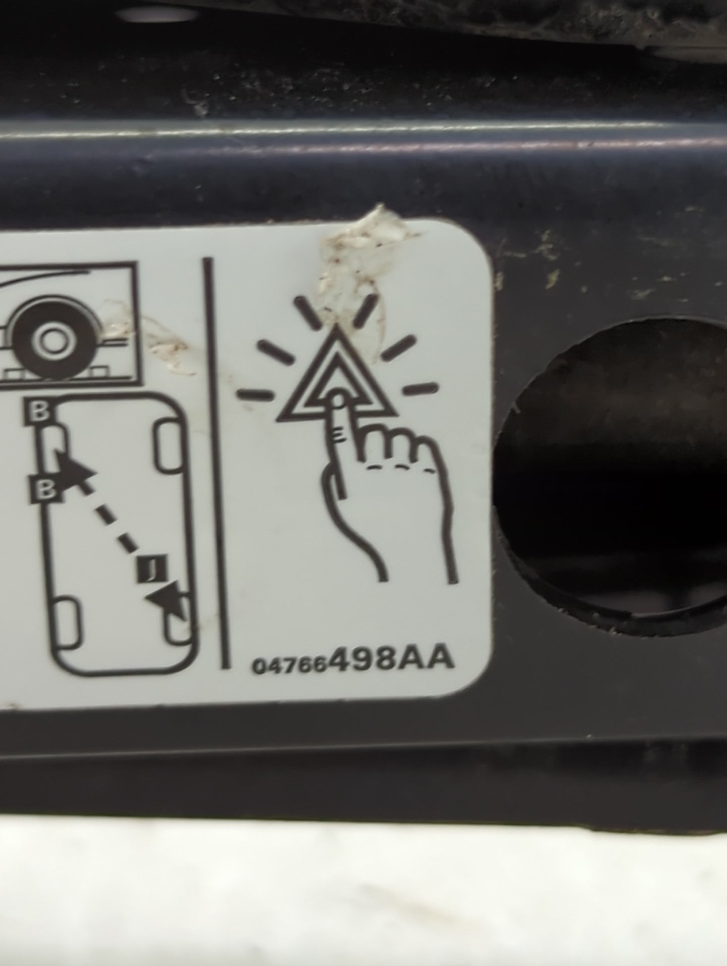 2018 Dodge Journey Spare Scissor Car Jack 1431784 - Oemusedautoparts1.com
