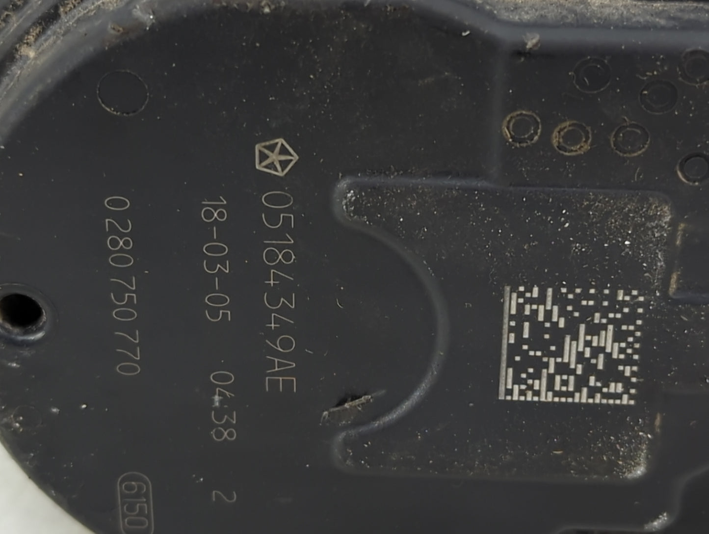 2011-2019 Dodge Journey Throttle Body P/N:0 280 750 770 05184349AE Fits OEM Used Auto Parts - Oemusedautoparts1.com