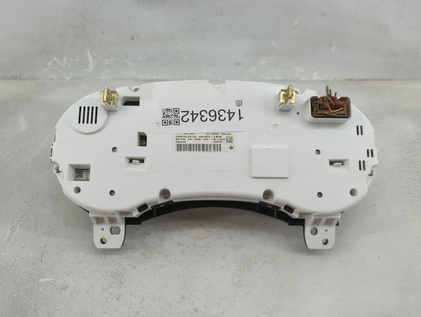 2018 Dodge Journey Instrument Cluster Speedometer Gauges P/N:68310781AA Fits OEM Used Auto Parts - Oemusedautoparts1.com
