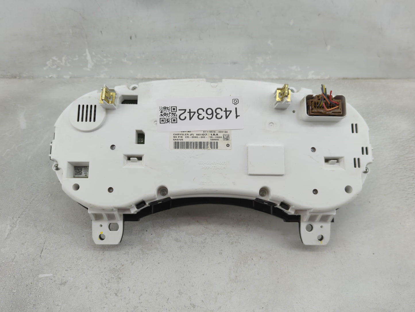 2018 Dodge Journey Instrument Cluster Speedometer Gauges P/N:68310781AA Fits OEM Used Auto Parts - Oemusedautoparts1.com