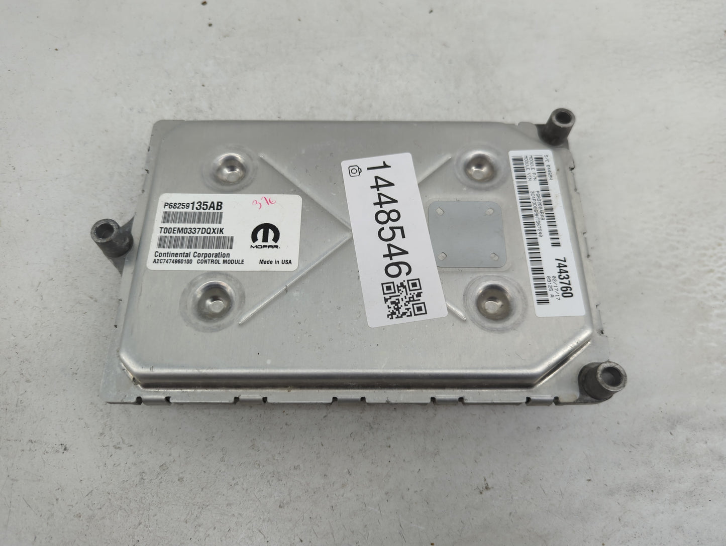 2016-2019 Dodge Journey PCM Engine Control Computer ECU ECM PCU OEM P/N:P68259135AB T00EM0337DQXIK Fits Fits 2016 2017 2018 
