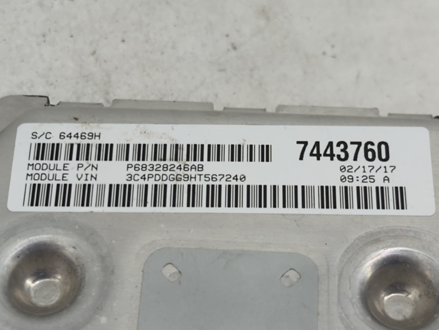 2016-2019 Dodge Journey PCM Engine Control Computer ECU ECM PCU OEM P/N:P68259135AB T00EM0337DQXIK Fits Fits 2016 2017 2018 