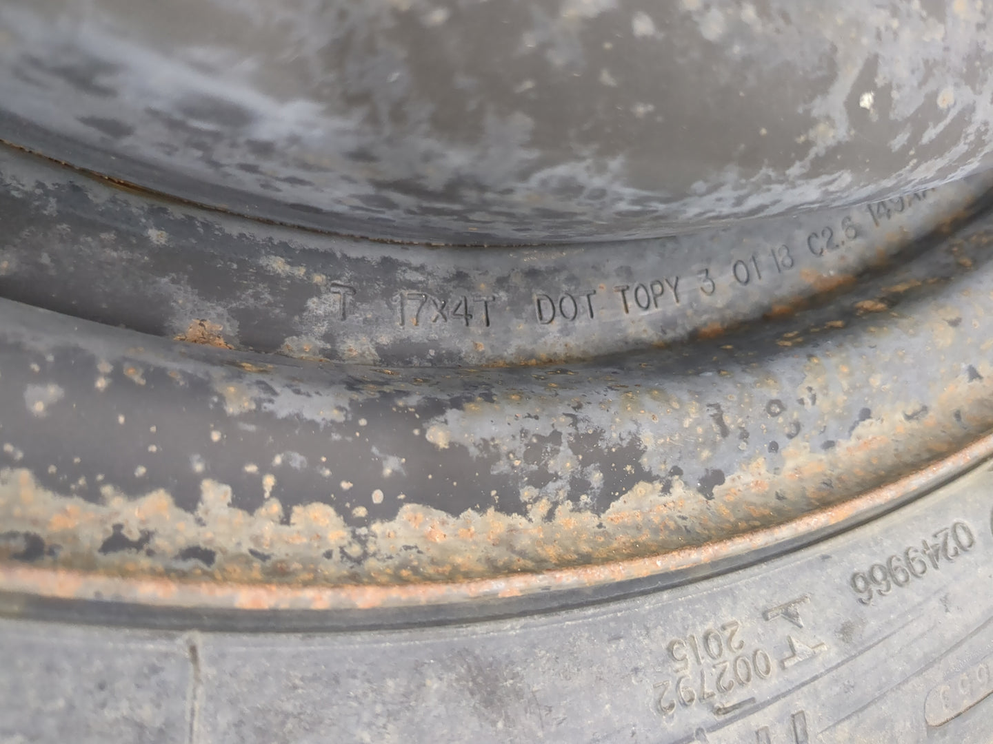 2009-2020 Dodge Journey Spare Donut Tire Wheel Rim Oem - Oemusedautoparts1.com