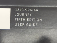 2018 Dodge Journey Owners Manual Book Guide P/N:18JC-926-AA 18JC-QRG-AA OEM Used Auto Parts - Oemusedautoparts1.com