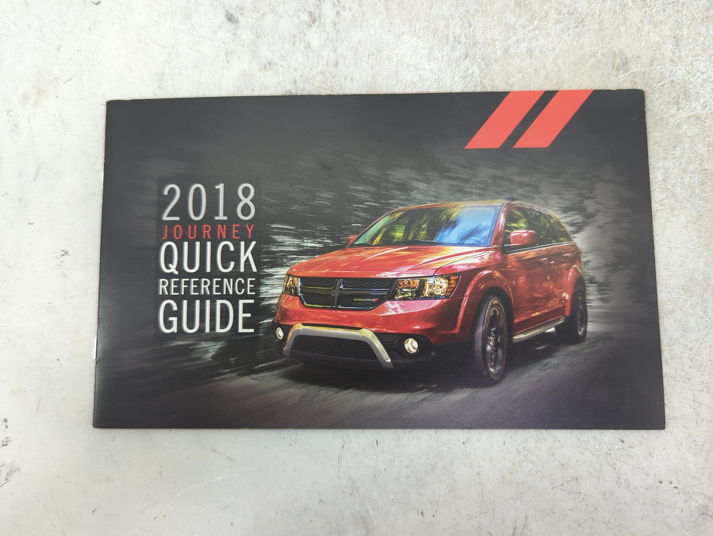 2018 Dodge Journey Owners Manual Book Guide P/N:18JC-926-AA 18JC-QRG-AA OEM Used Auto Parts - Oemusedautoparts1.com