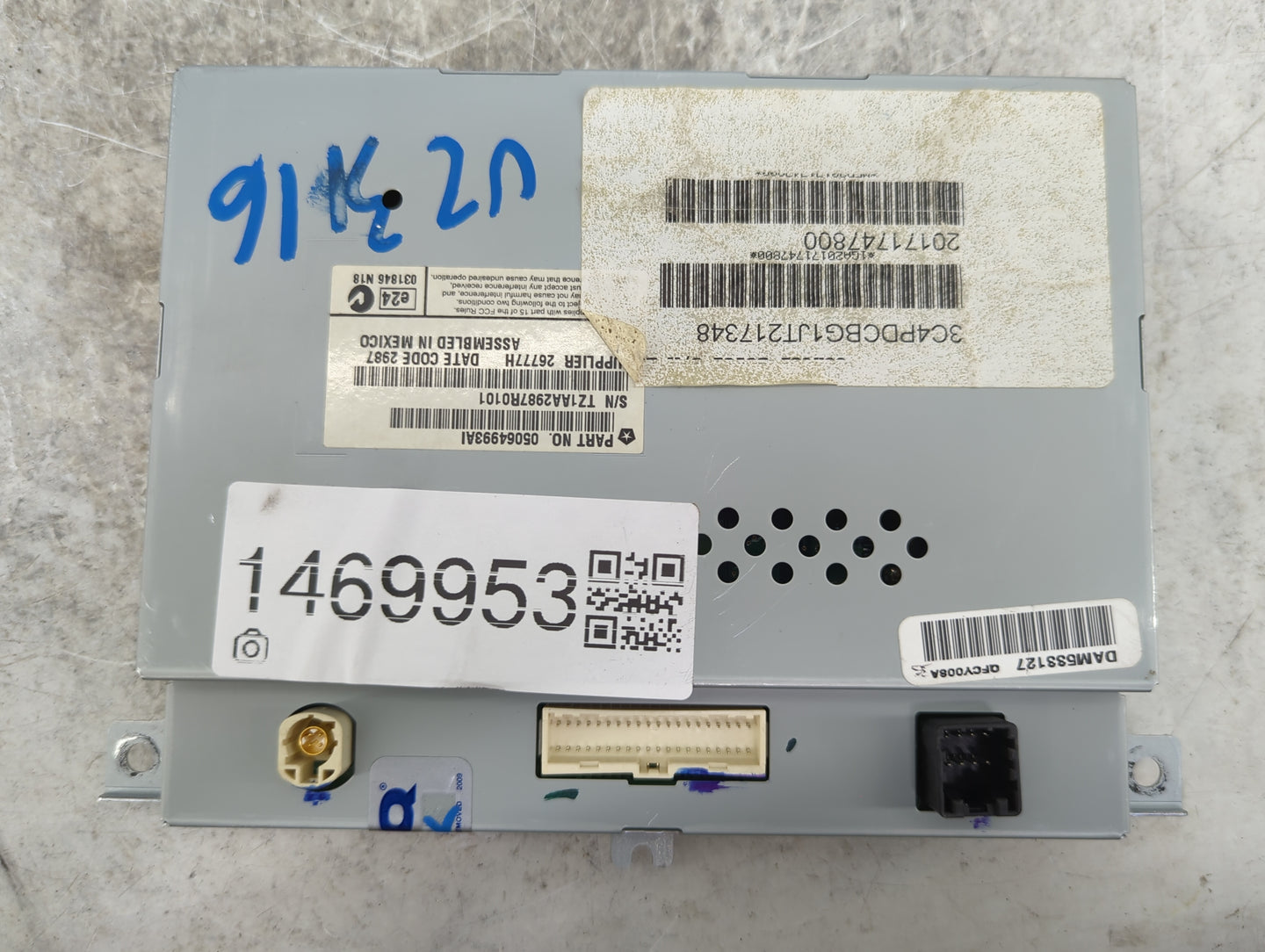 2018 Dodge Journey Information Display Screen 1469953 - Oemusedautoparts1.com