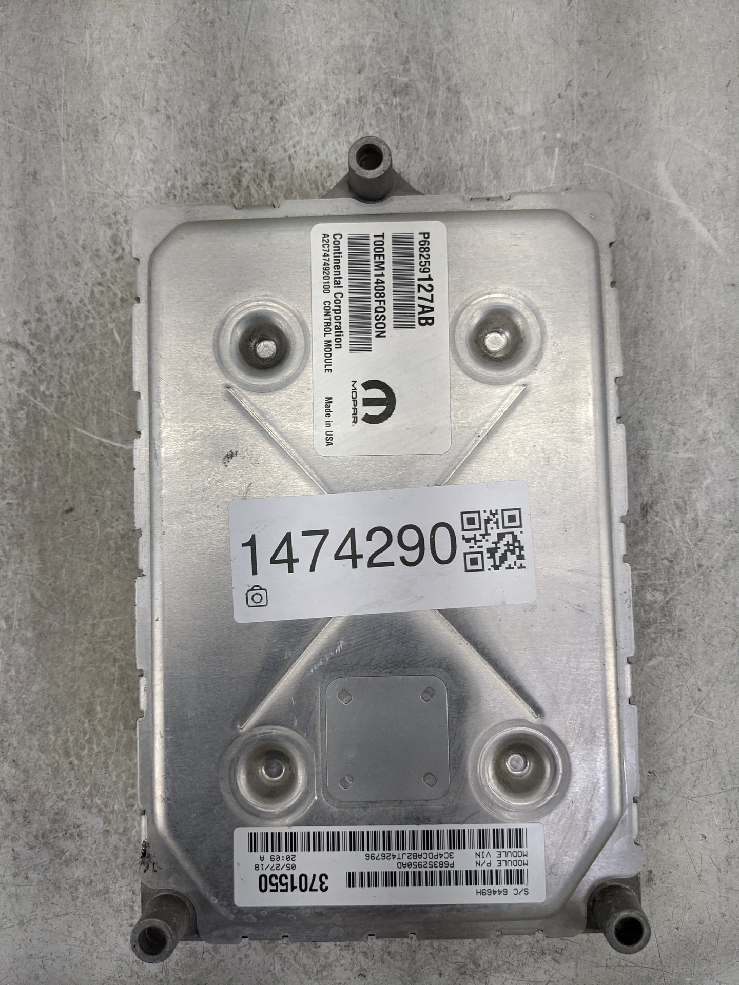 2016-2020 Dodge Journey PCM Engine Control Computer ECU ECM PCU OEM P/N:P68259127AB T00EM1408FQSON Fits OEM Used Auto Parts 