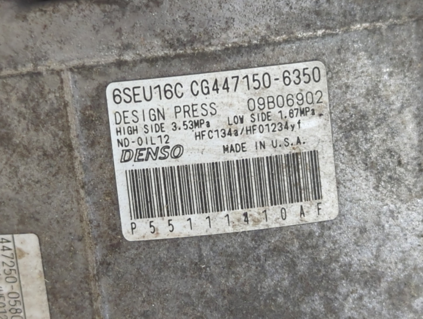 2009-2020 Dodge Journey Air Conditioning A/c Ac Compressor Oem - Oemusedautoparts1.com