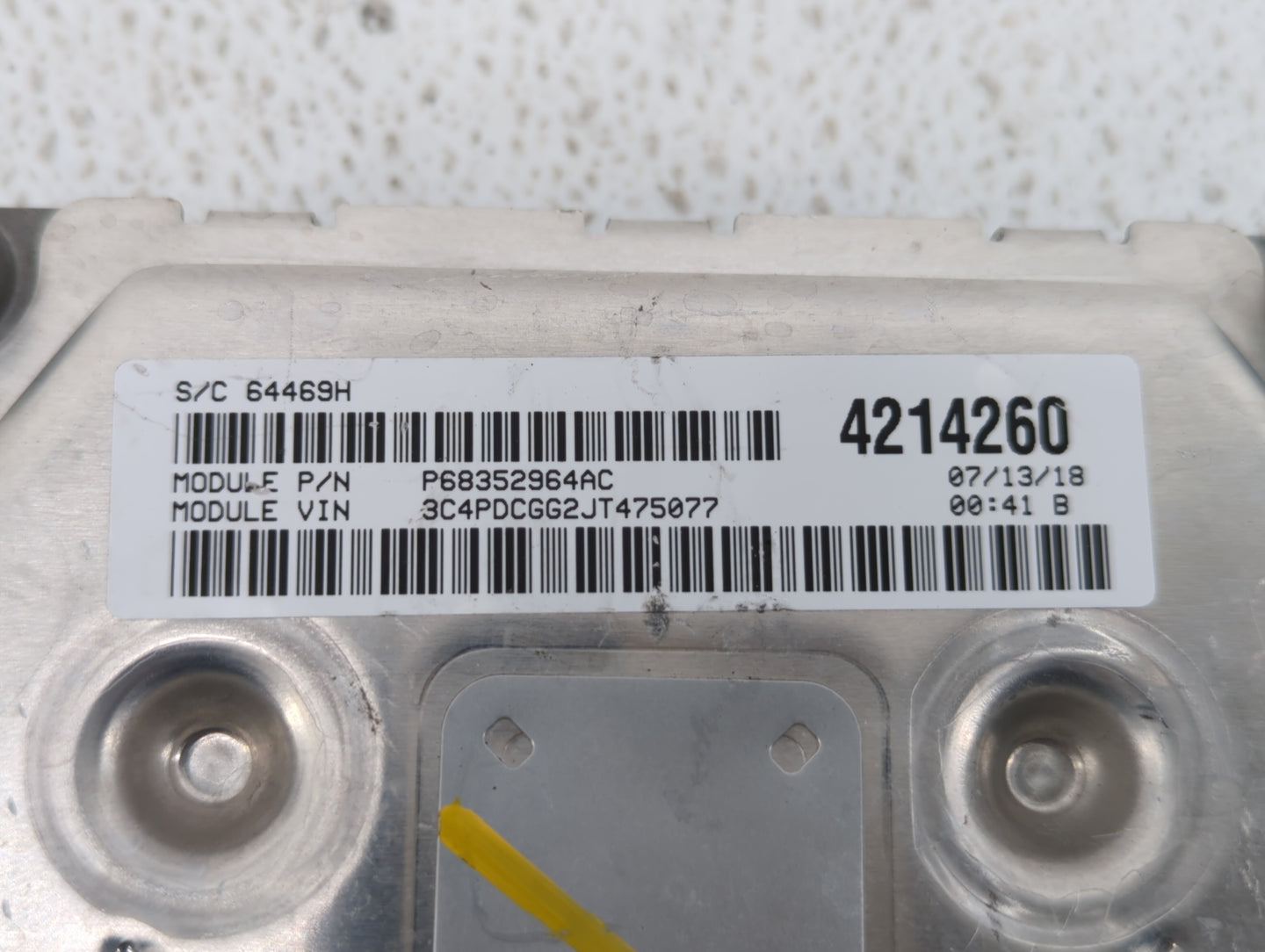 2016-2019 Dodge Journey PCM Engine Control Computer ECU ECM PCU OEM P/N:P68259135AB P68259135AA Fits Fits 2016 2017 2018 201