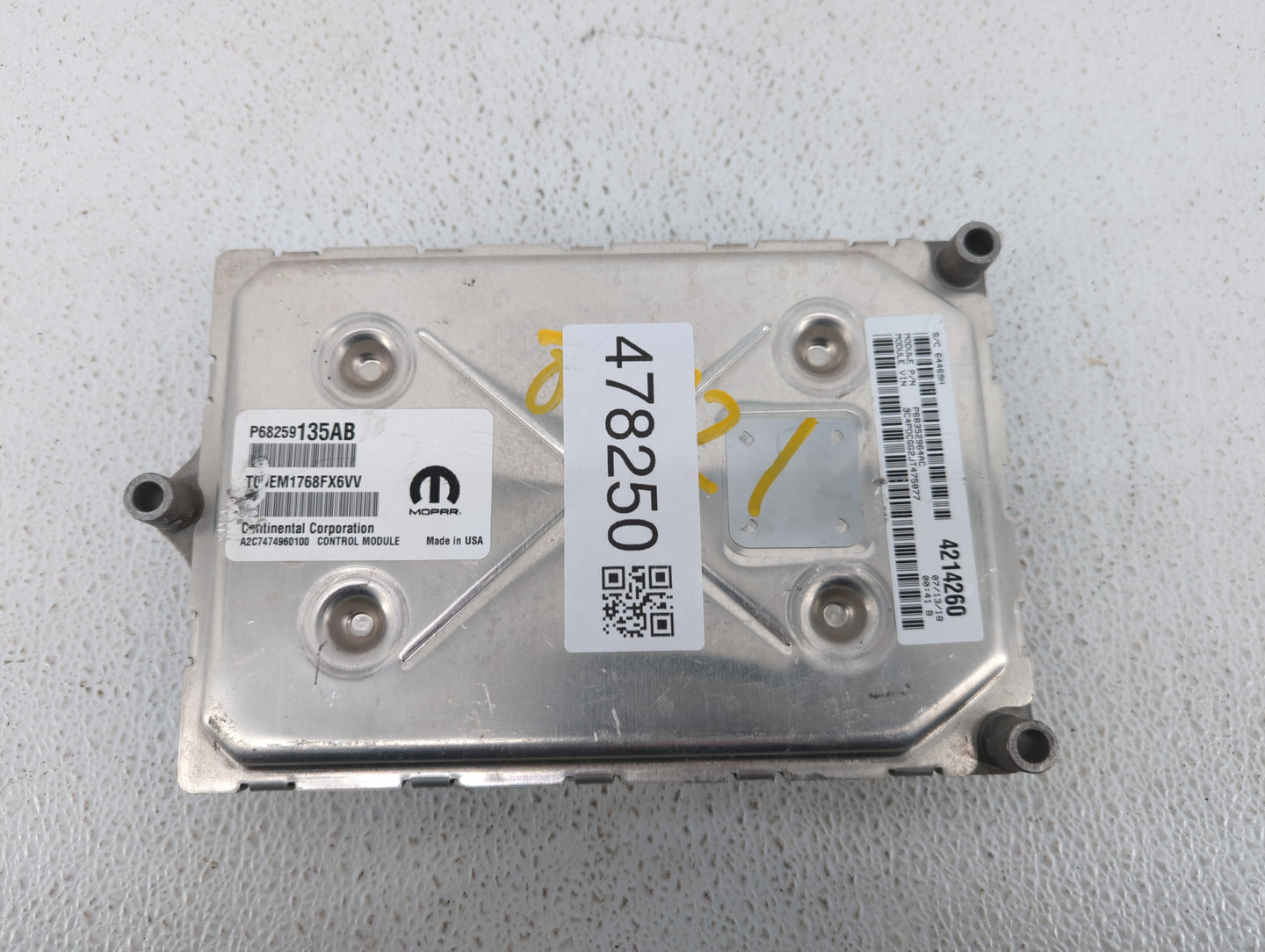 2016-2019 Dodge Journey PCM Engine Control Computer ECU ECM PCU OEM P/N:P68259135AB P68259135AA Fits Fits 2016 2017 2018 201