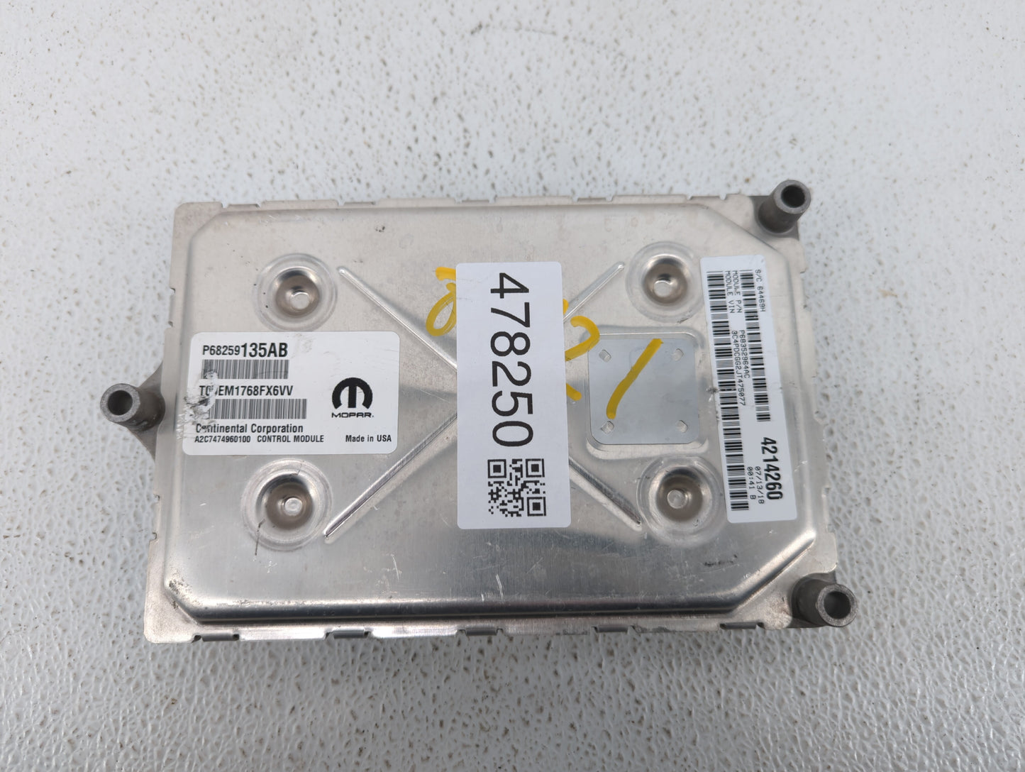 2016-2019 Dodge Journey PCM Engine Control Computer ECU ECM PCU OEM P/N:P68259135AB P68259135AA Fits Fits 2016 2017 2018 201