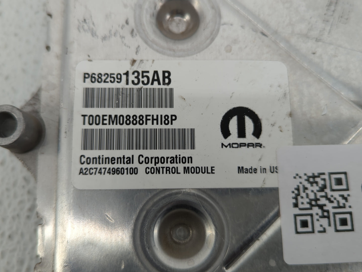 2016-2019 Dodge Journey PCM Engine Control Computer ECU ECM PCU OEM P/N:P68259135AB P68259135AA Fits Fits 2016 2017 2018 201