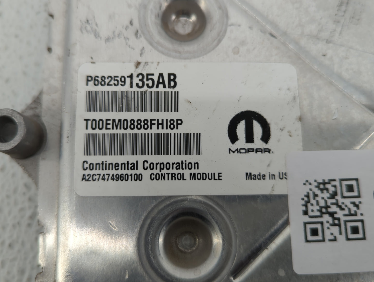 2016-2019 Dodge Journey PCM Engine Control Computer ECU ECM PCU OEM P/N:P68259135AB P68259135AA Fits Fits 2016 2017 2018 201