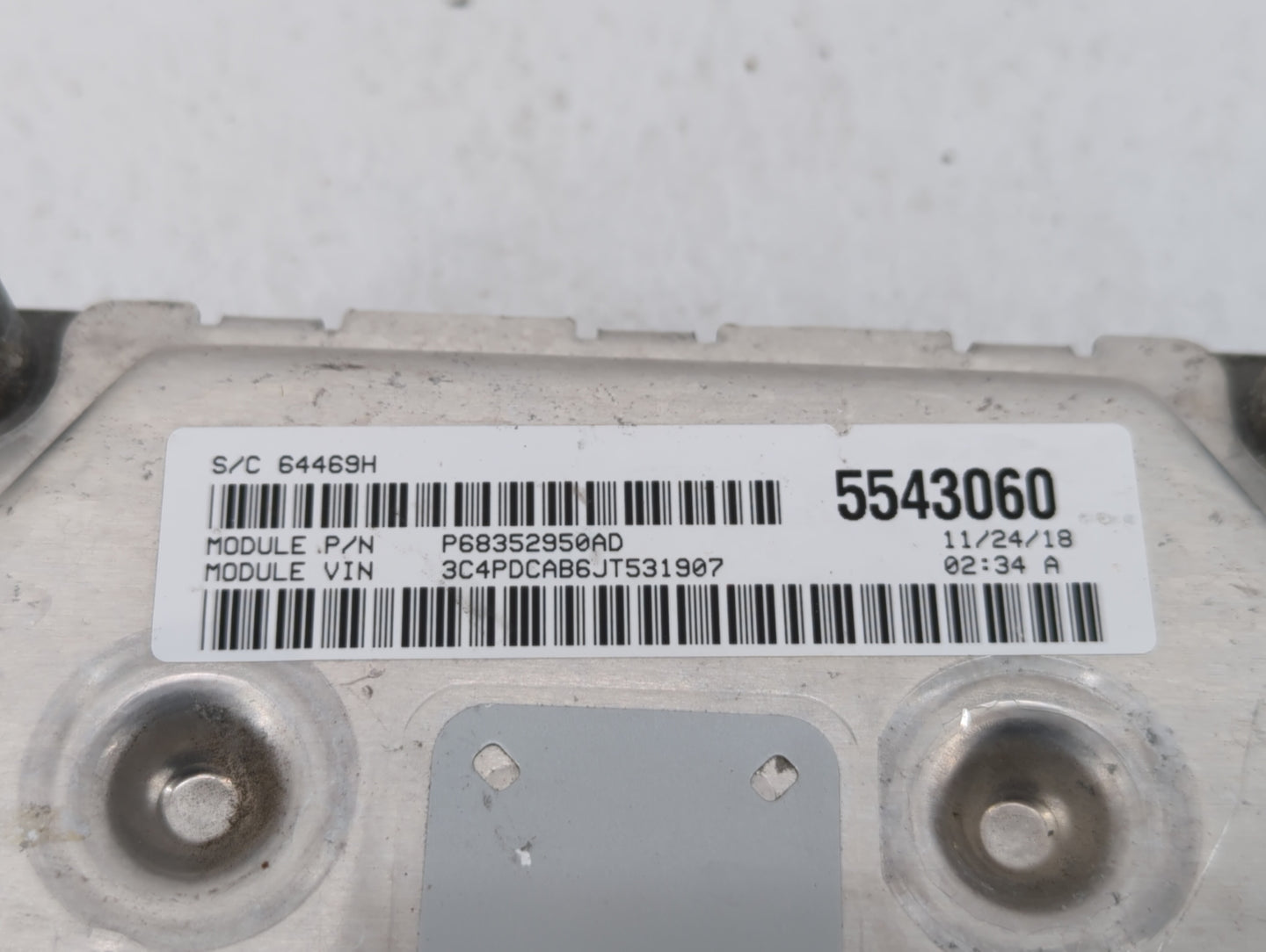 2016-2020 Dodge Journey PCM Engine Control Computer ECU ECM PCU OEM P/N:P68352950AD Fits Fits 2016 2017 2018 2019 2020 OEM U