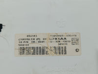 2018 Dodge Journey Instrument Cluster Speedometer Gauges P/N:8781AA Fits OEM Used Auto Parts - Oemusedautoparts1.com