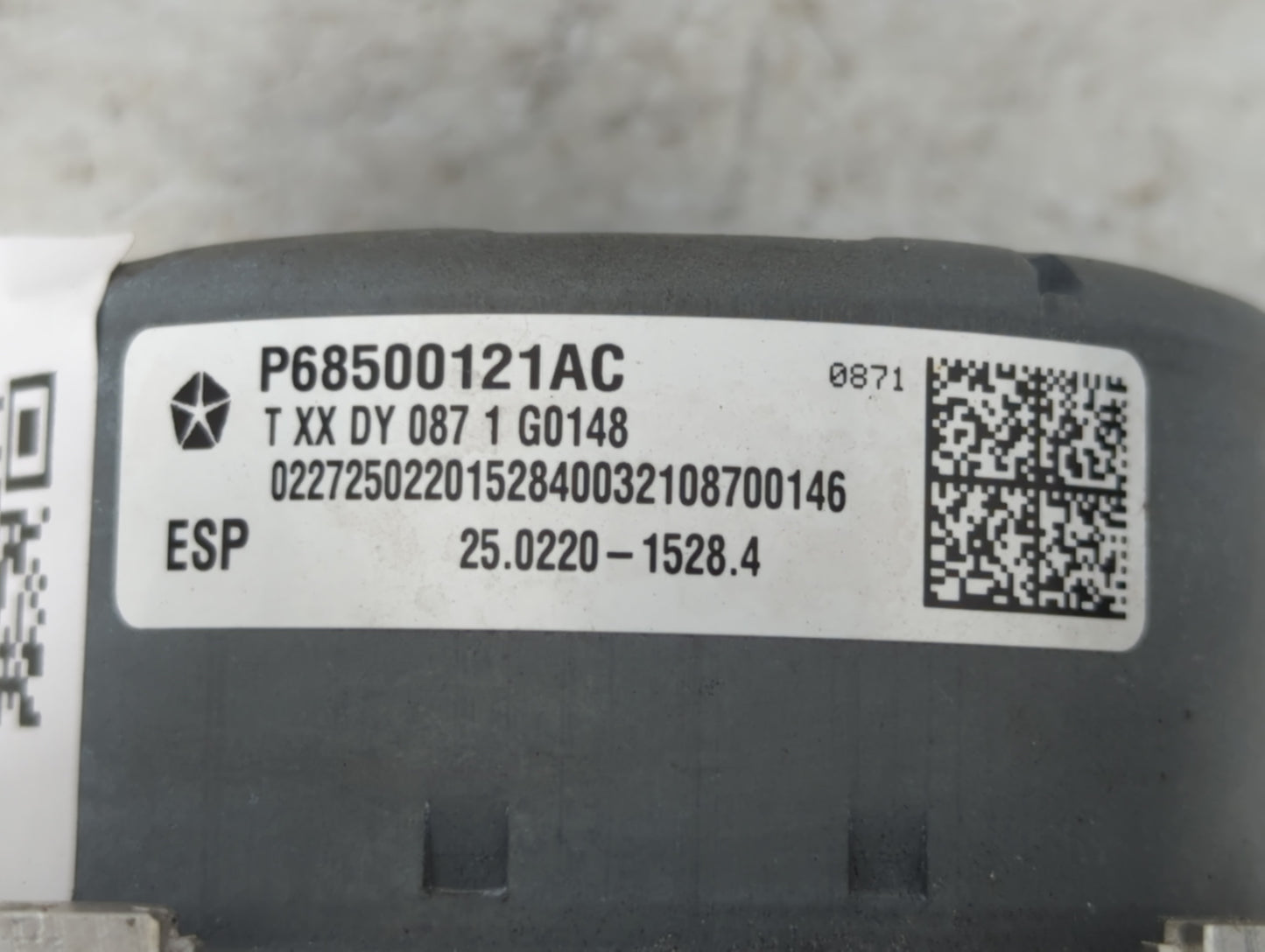 2018 Dodge Journey ABS Pump Control Module Replacement P/N:P68500121AC P68272500AB, P68272500AC, P682772500AB, P68339085AB F