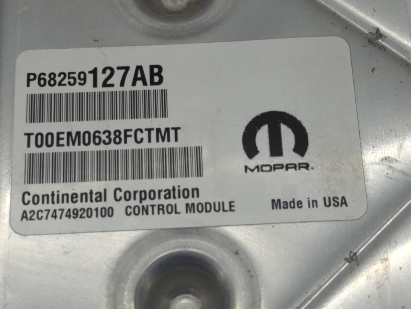 2016-2020 Dodge Journey PCM Engine Control Computer ECU ECM PCU OEM P/N:2948960 P68259127AB Fits Fits 2016 2017 2018 2019 20