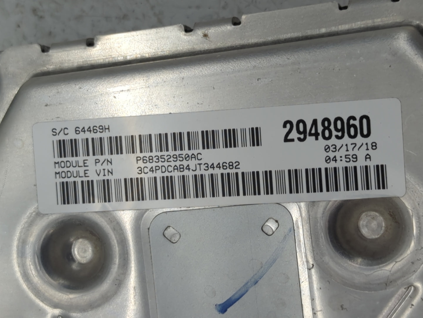 2016-2020 Dodge Journey PCM Engine Control Computer ECU ECM PCU OEM P/N:2948960 P68259127AB Fits Fits 2016 2017 2018 2019 20