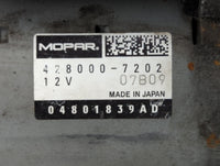 2011-2019 Dodge Journey Car Starter Motor Solenoid OEM P/N:04801839AD 428000-7202 Fits OEM Used Auto Parts - Oemusedautopart