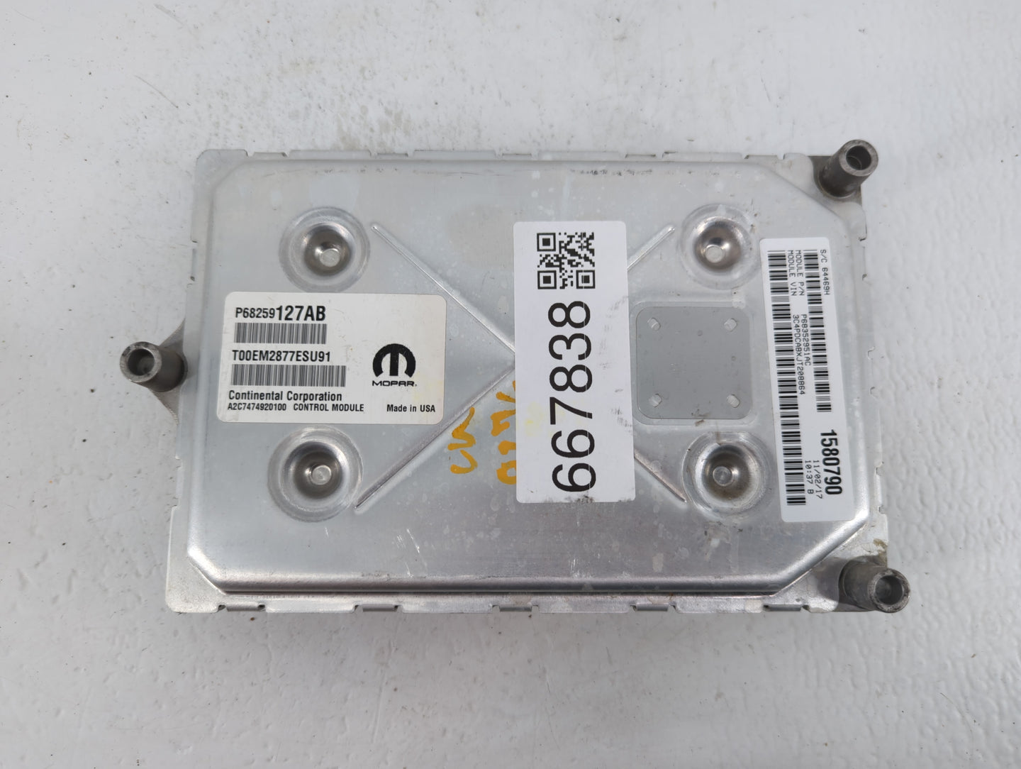 2016-2020 Dodge Journey PCM Engine Control Computer ECU ECM PCU OEM P/N:P68259127AB P68352951AC Fits Fits 2016 2017 2018 201