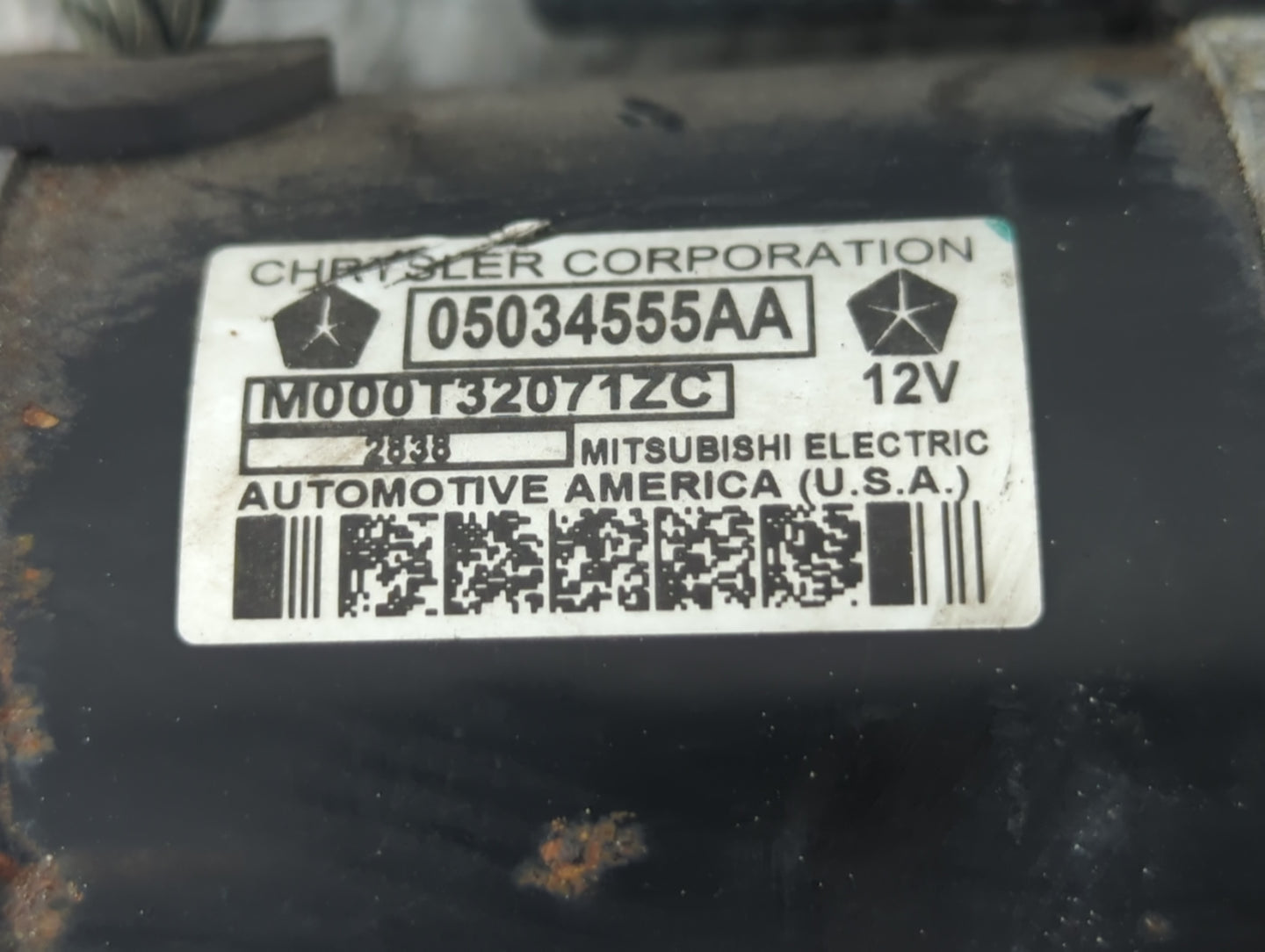 2009-2020 Dodge Journey Car Starter Motor Solenoid OEM P/N:05034555AA M000T32071ZC Fits OEM Used Auto Parts - Oemusedautopar