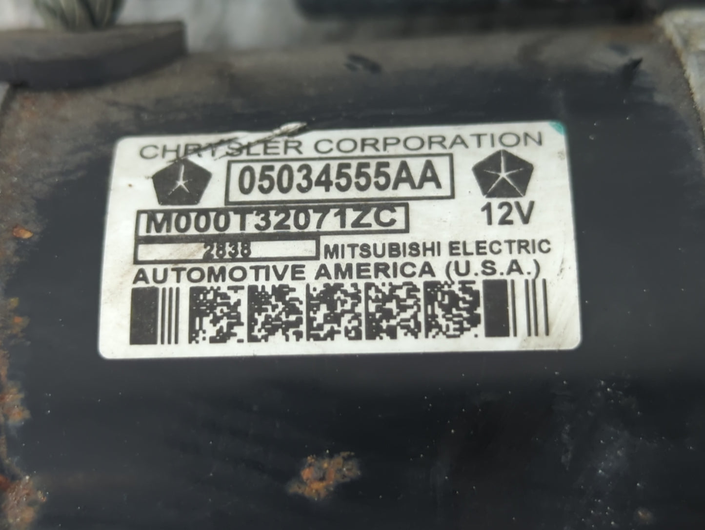2009-2020 Dodge Journey Car Starter Motor Solenoid OEM P/N:05034555AA M000T32071ZC Fits OEM Used Auto Parts - Oemusedautopar