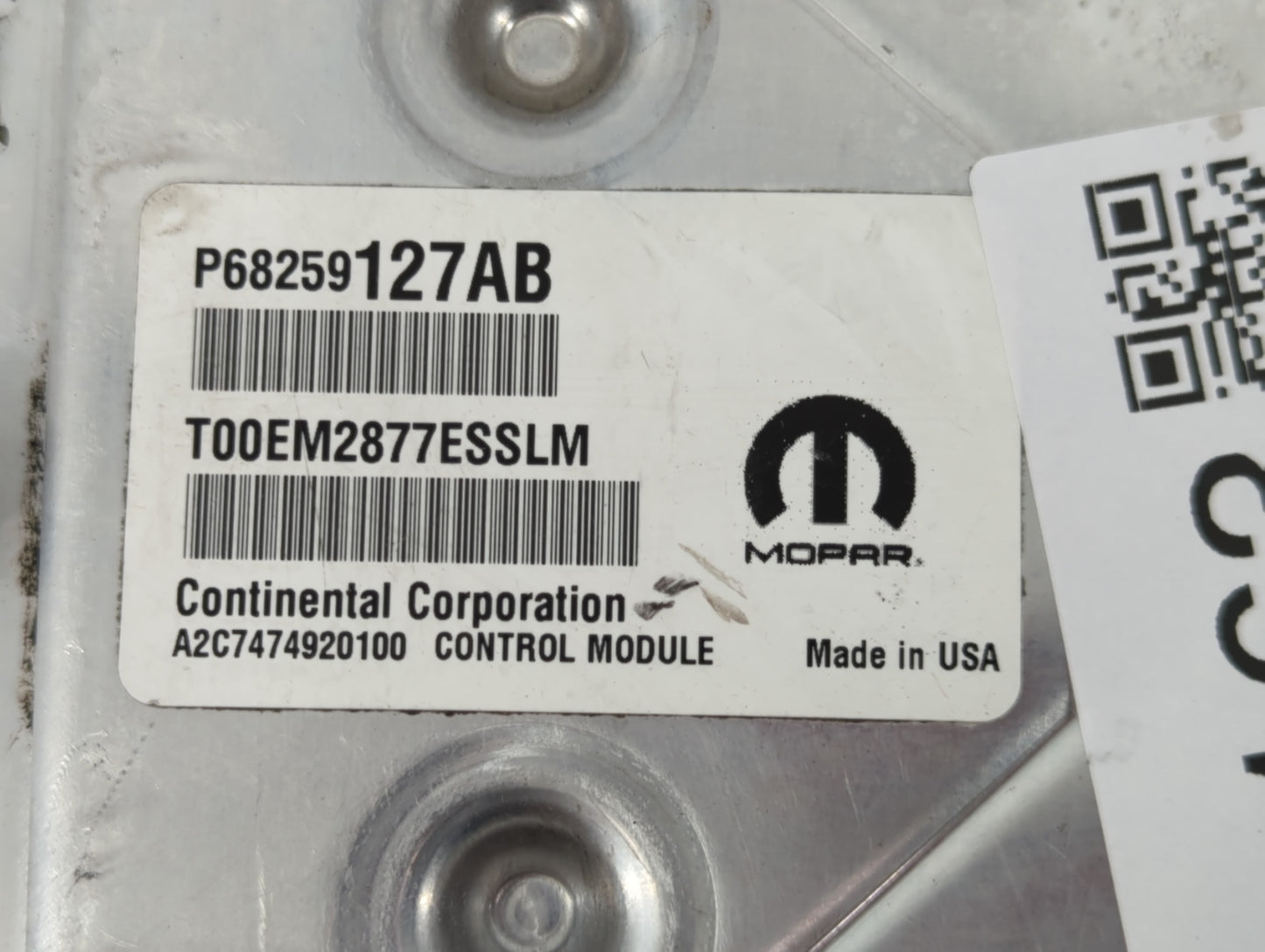 2016-2020 Dodge Journey PCM Engine Control Computer ECU ECM PCU OEM P/N:P68352950AC P68259127AB Fits Fits 2016 2017 2018 201