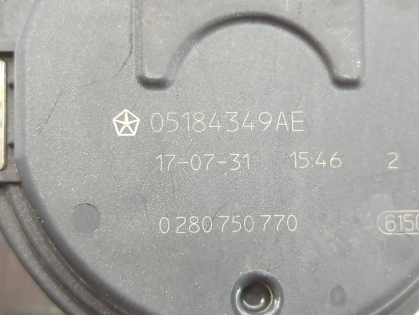 2011-2019 Dodge Journey Throttle Body P/N:0 280 750 770 05184349AE Fits OEM Used Auto Parts - Oemusedautoparts1.com