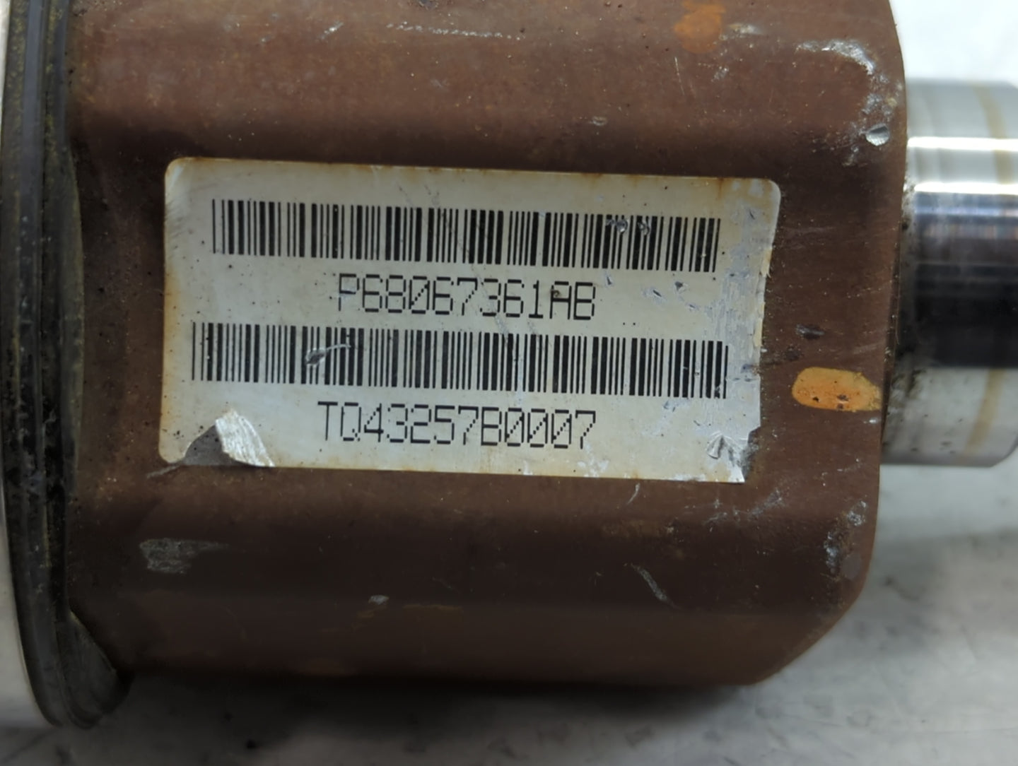 2009-2019 Dodge Journey Axle Shaft Front Driver Cv C/v - Oemusedautoparts1.com