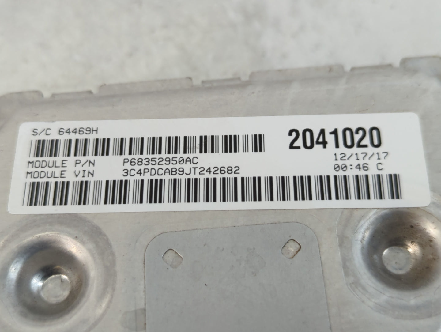2016-2020 Dodge Journey PCM Engine Control Computer ECU ECM PCU OEM P/N:P68259127AB Fits Fits 2016 2017 2018 2019 2020 OEM U