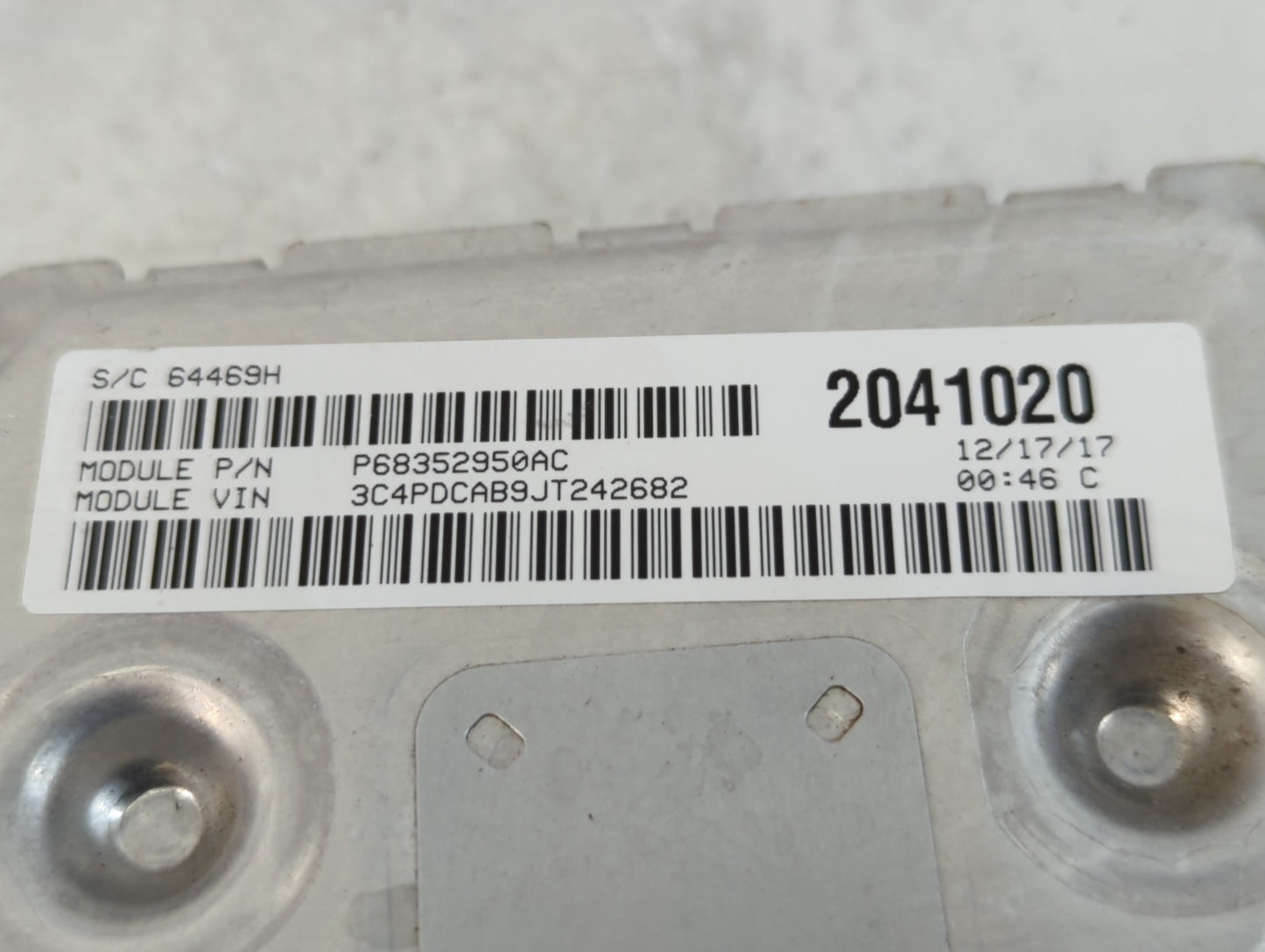 2016-2020 Dodge Journey PCM Engine Control Computer ECU ECM PCU OEM P/N:P68259127AB Fits Fits 2016 2017 2018 2019 2020 OEM U